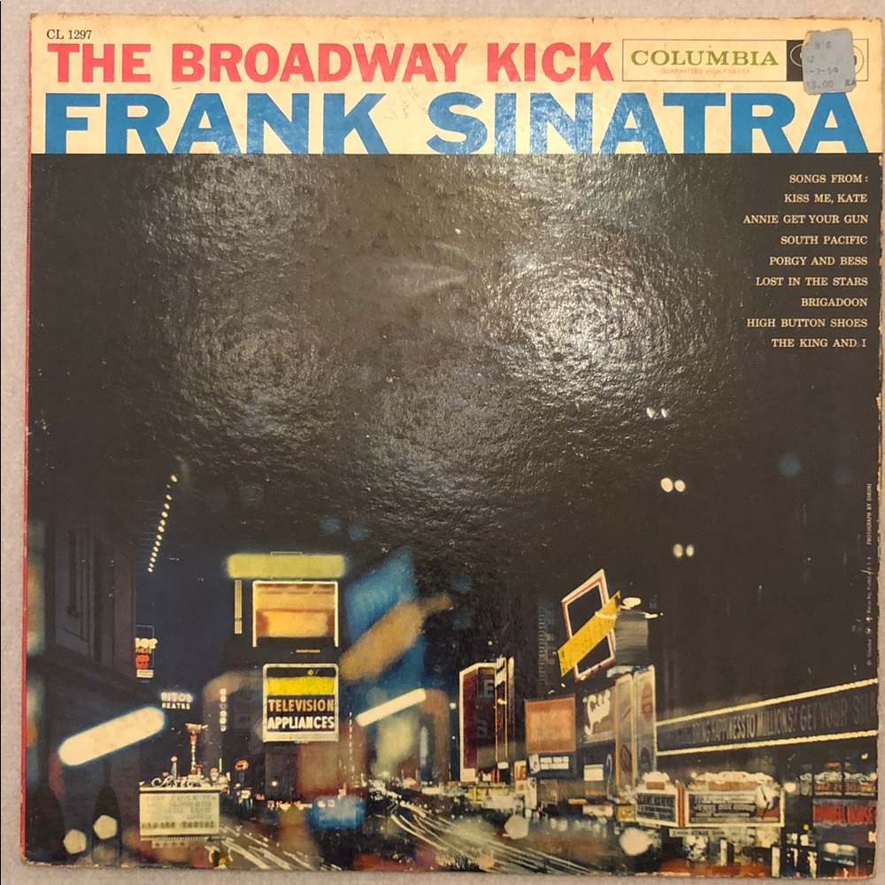 Frank Sinatra Vinyl Lp Record Album The Broadway Kick ‘59